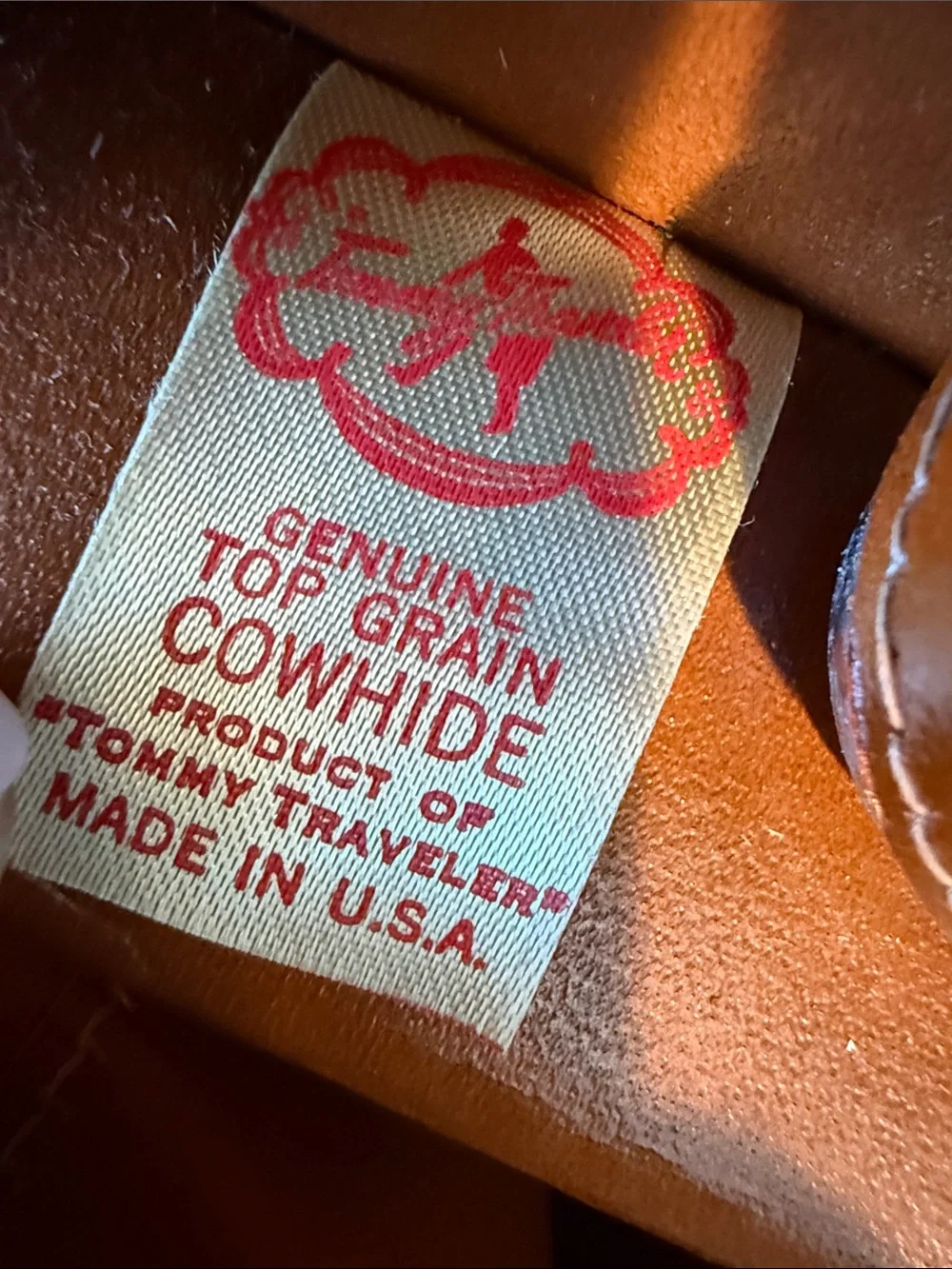 Vintage Leather Travel Bar Flask Case by Tommy Traveler